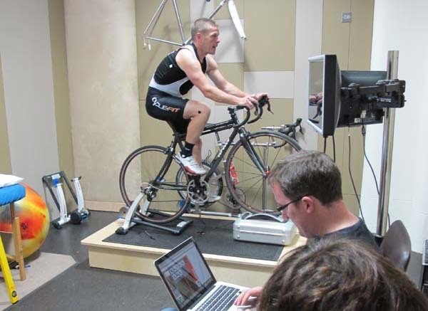 Dr Hulse and Jules at Cyclefit