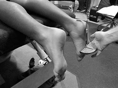 foot assessment at Cyclefit