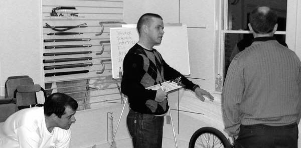 Julian Wall at Serotta Fit School