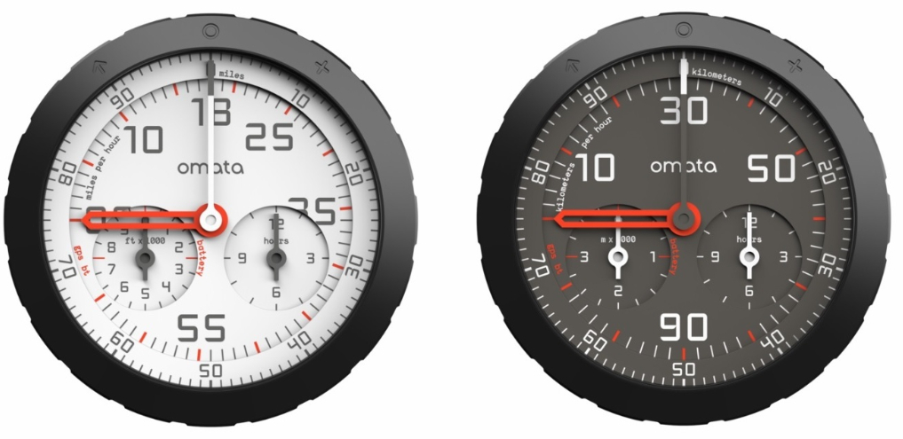 Schicker Fahrradcomputer Omata One: Sieht analog aus, hat aber GPS